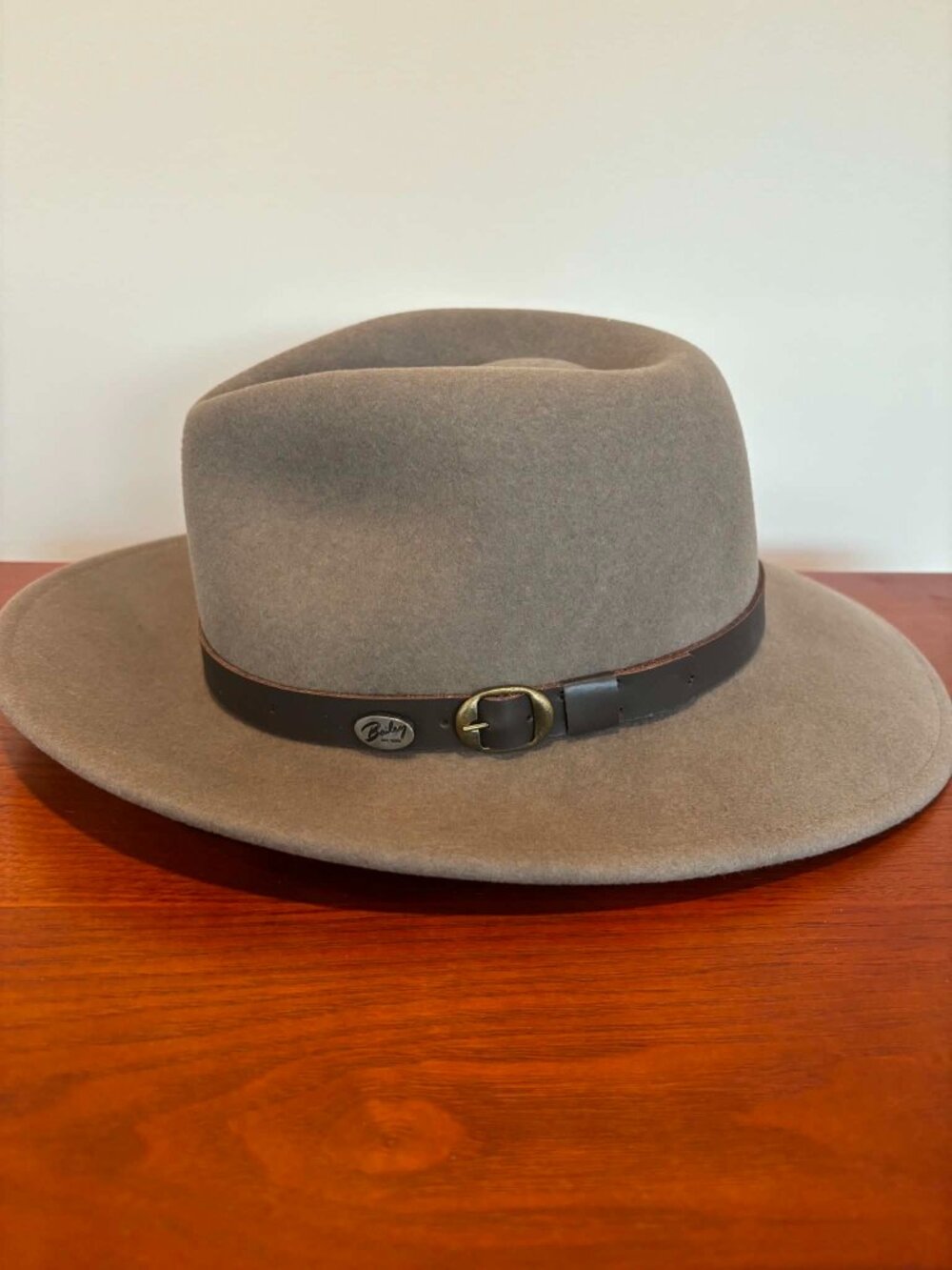 Safari Fedora Hat - Bailey of Hollywood Litefelt - Beige Tan Adult small. New